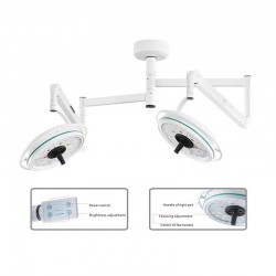 KWS KD-2072B-2 216W Two Headed Ceiling LED Surgical Exam Light Shadowless Lamp