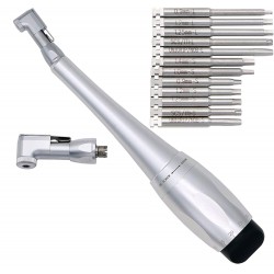 Dental Implant Torque Wrench Handpiece Universal with 12 Drivers & 2 Heads