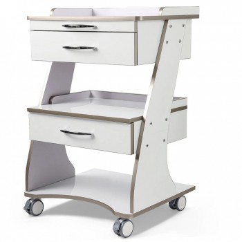 Dentech G06 Mobile Dental Storage Cabinet Dental Trolley Cart with Instrument Tray