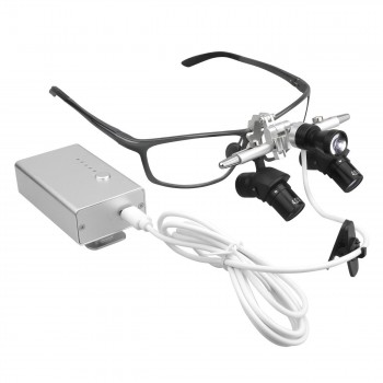 4.0X/ 5.0X /6.0X  350-450mm Flip-Up Ergonomic Dental 48° Ergo Loupe with 5W Headlight