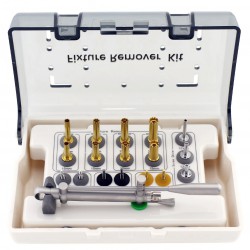 Dental Implant Fixture Removal Set with Remover Screw, Torque Wrench and Ratchet