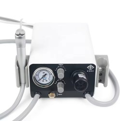 JG-237 Portable Dental Turbine Unit & 3-Way Triple Syringe Work with Air Compressor