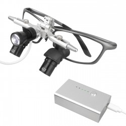 4.0X/ 5.0X /6.0X  350-450mm Flip-Up Ergonomic Dental 48° Ergo Loupe with 5W Headlight