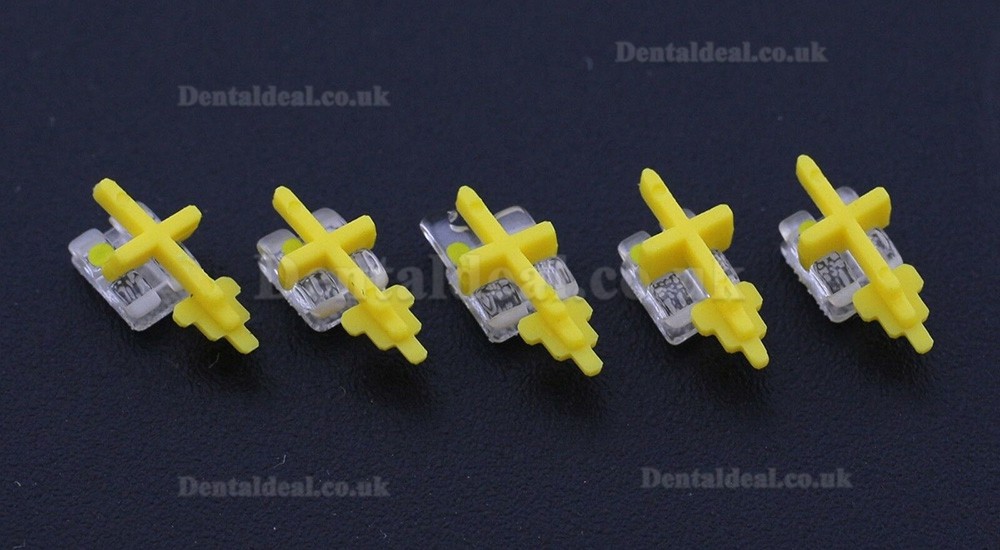 Dental Orthodontic Sapphire Brackets Clear Ceramic Braces Roth 022 3 Upper HUBIT