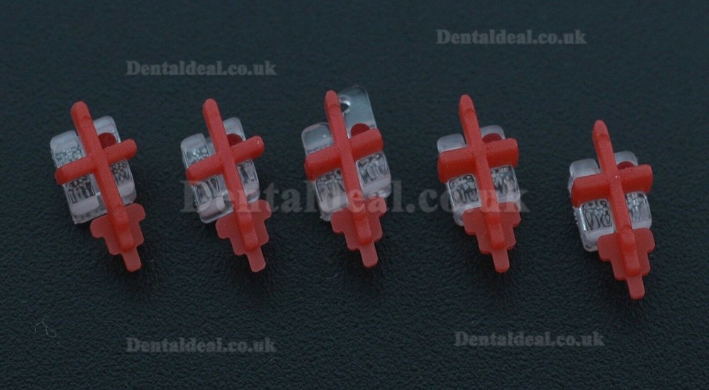 Dental Orthodontic Sapphire Brackets Clear Ceramic Braces Roth 022 3 Upper HUBIT