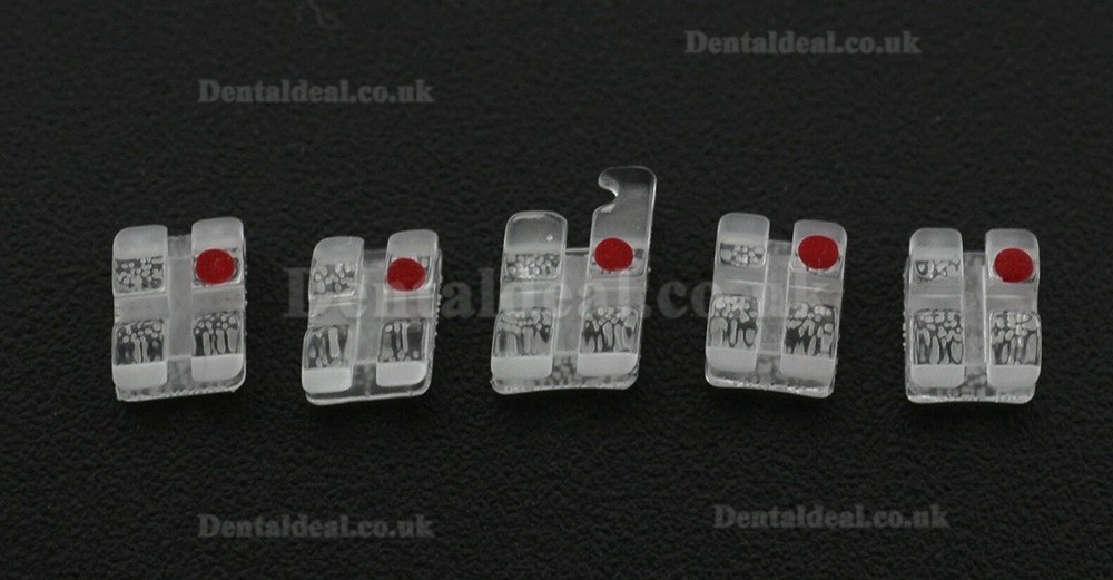 Dental Orthodontic Sapphire Brackets Clear Ceramic Braces Roth 022 3 Upper HUBIT