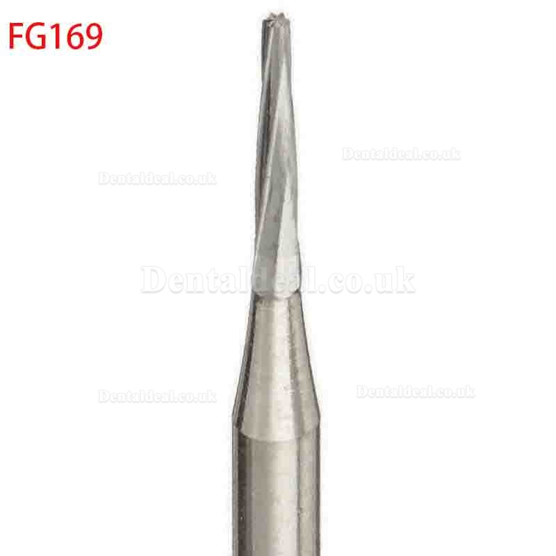 50X Dental Carbide Burs FG168/169/170/171/172/169L/170L/171L for HP Handpiece