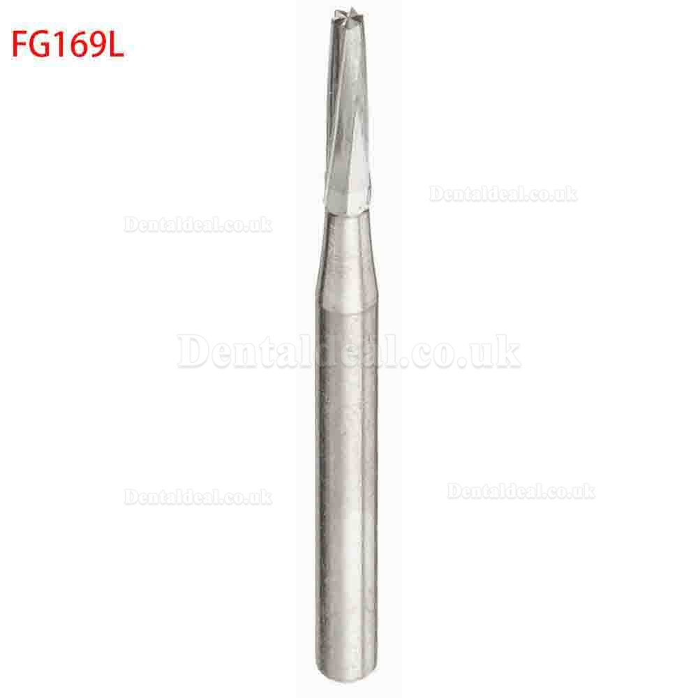 50X Dental Carbide Burs FG168/169/170/171/172/169L/170L/171L for HP Handpiece
