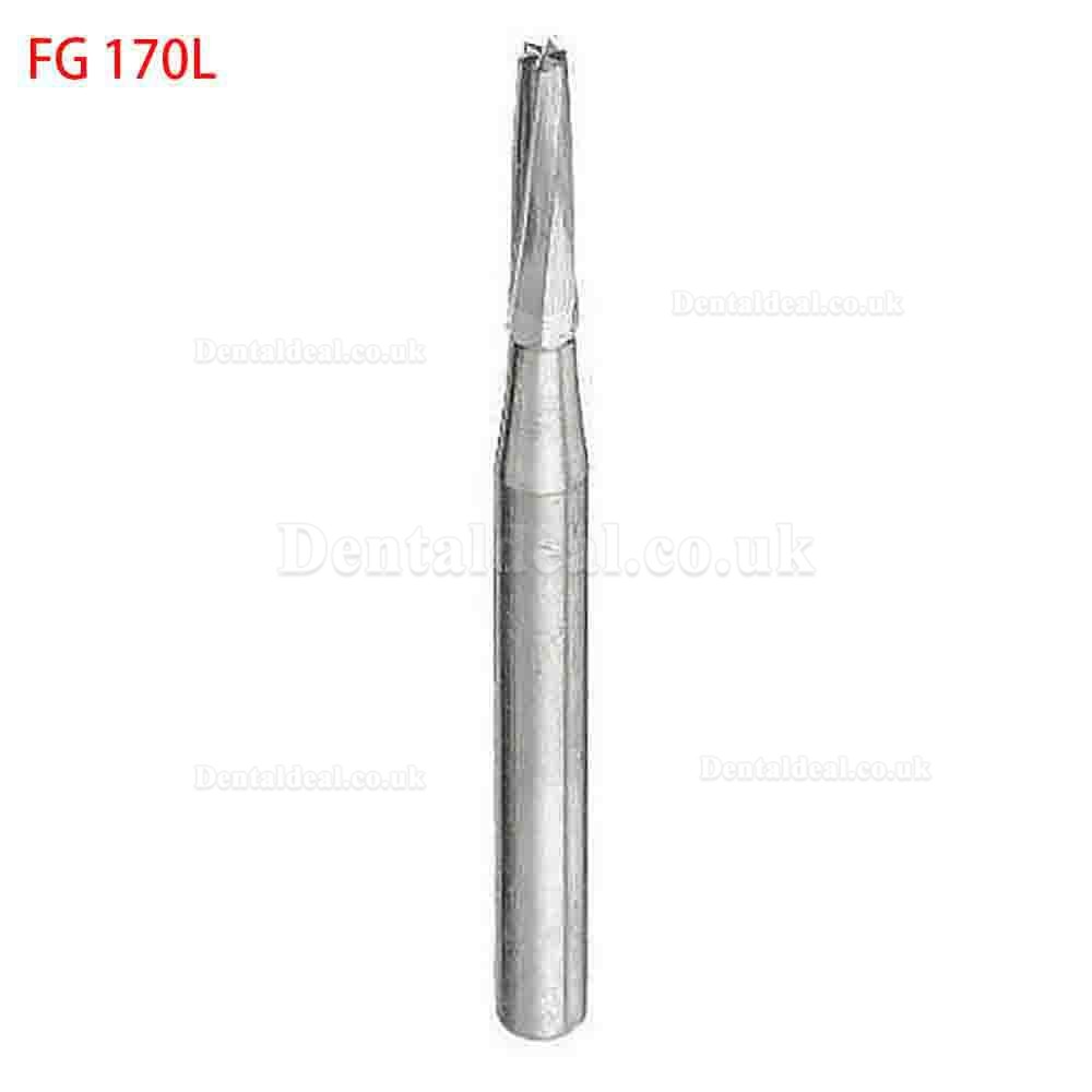 50X Dental Carbide Burs FG168/169/170/171/172/169L/170L/171L for HP Handpiece