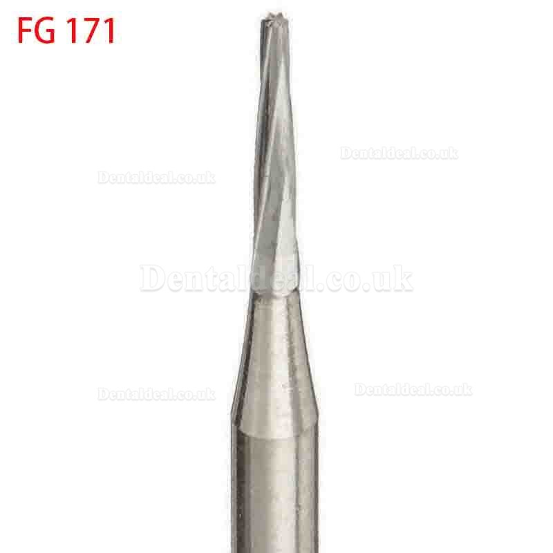 50X Dental Carbide Burs FG168/169/170/171/172/169L/170L/171L for HP Handpiece