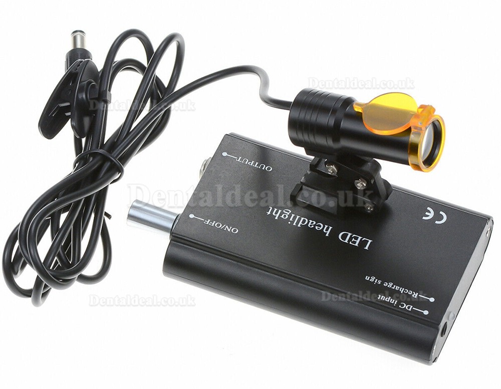 Dental Medical 5W LED Head Light + Filter & Belt Clip for Binocular Loupes Black Dental Medical 5W LED Head Light + Filter & Belt Clip for Binocular Loupes Black