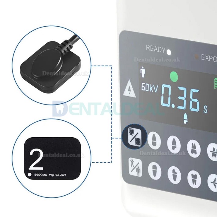 Portable Dental Digital X-Ray Unit with Built-In Screen & Intraoral Sensor for Imaging