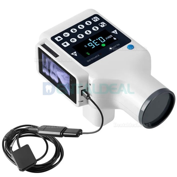 Portable Dental Digital X-Ray Unit with Built-In Screen & Intraoral Sensor for Imaging