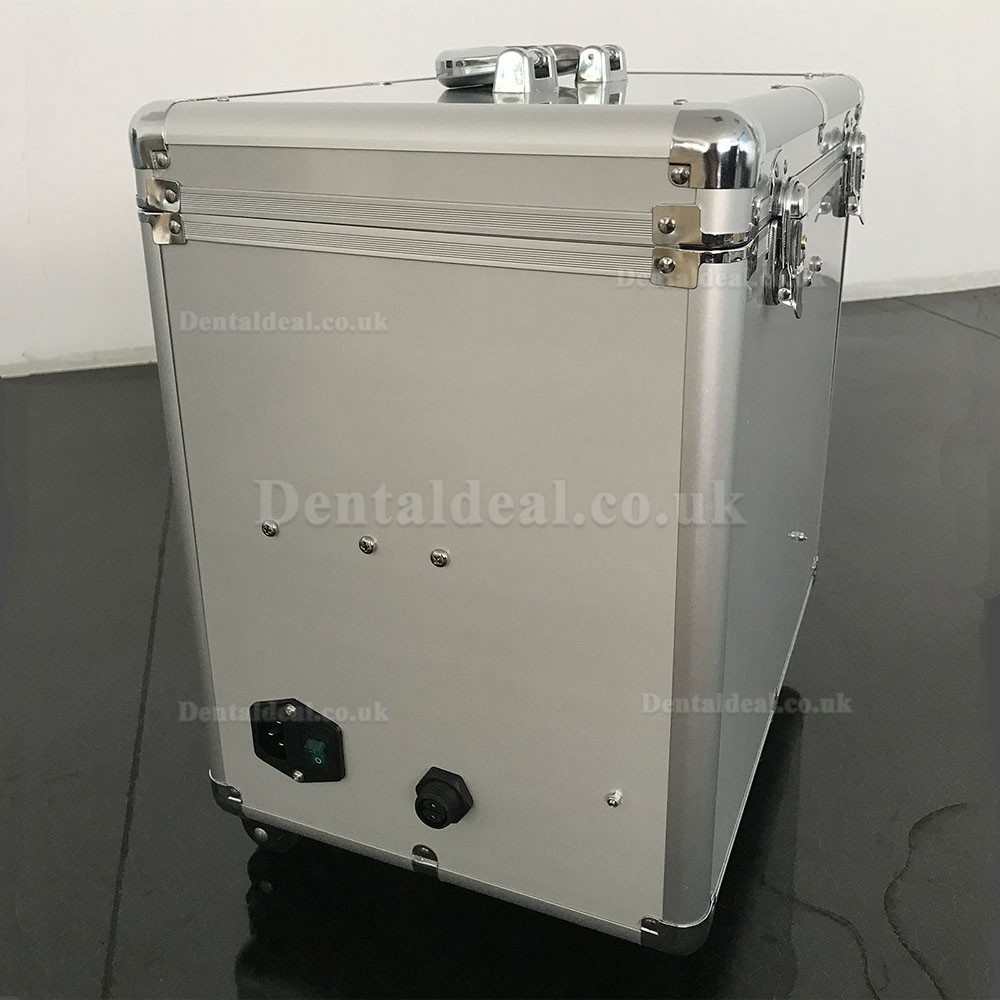 BD-402B Dental Portable Unit+Air Compressor+Suction+Triplex Syringe+HP Tubes
