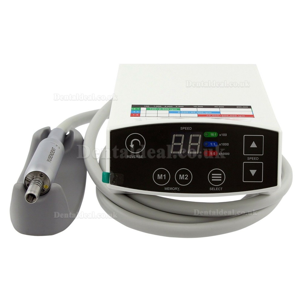 YUSENDENT COXO C PUMA Dental Electric Micro Motor +1:5 Fiber Optic Contra Angle CX235 C7-5