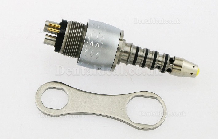 YUSENDENT CX229-GS Dental LED Quick Coupling 6 Hole Fit Sirona R/F Fiber Optic High Speed Handpiece YUSENDENT CX229-GS Dental LED Quick Coupling 6 Hole Fit Sirona R/F Fiber Optic High Speed Handpiece