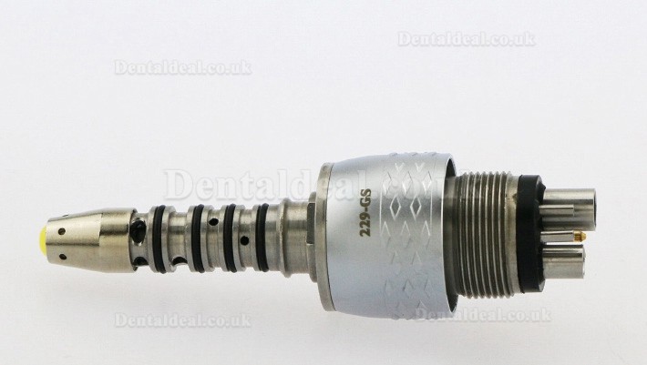 YUSENDENT CX229-GS Dental LED Quick Coupling 6 Hole Fit Sirona R/F Fiber Optic High Speed Handpiece YUSENDENT CX229-GS Dental LED Quick Coupling 6 Hole Fit Sirona R/F Fiber Optic High Speed Handpiece