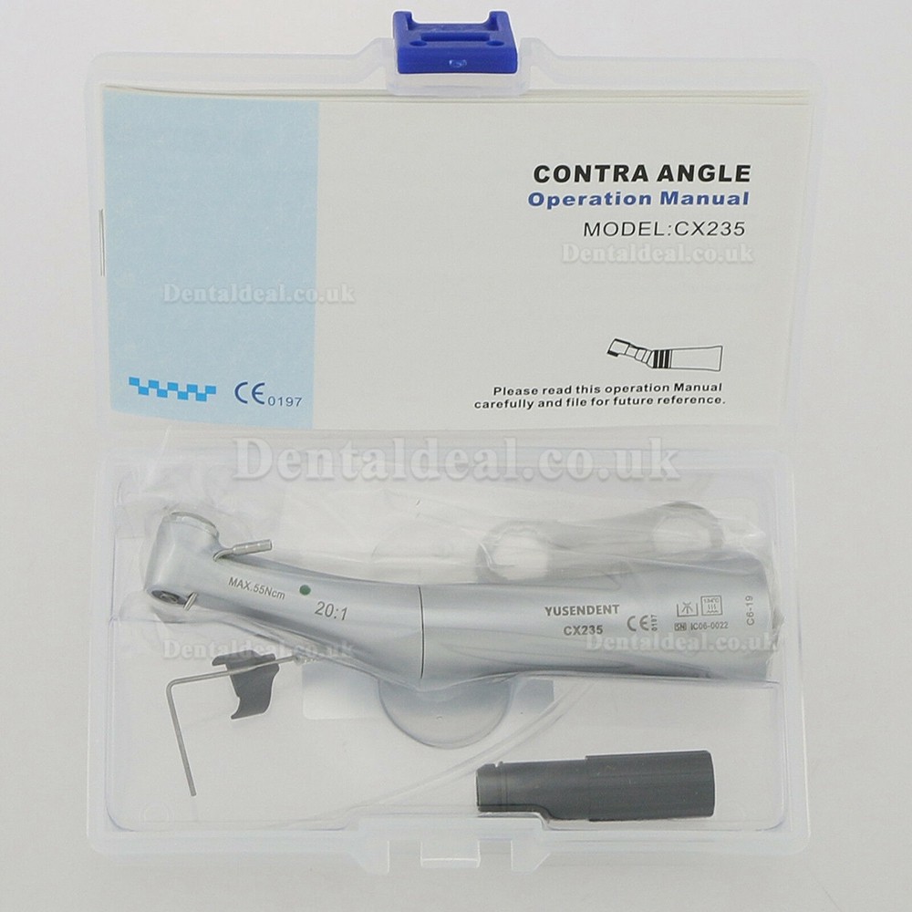 YUSENDENT CX235 C6-19 Push Button 20:1 Implant Surgery Contra Angle Handpiece YUSENDENT CX235 C6-19 Push Button 20:1 Implant Surgery Contra Angle Handpiece