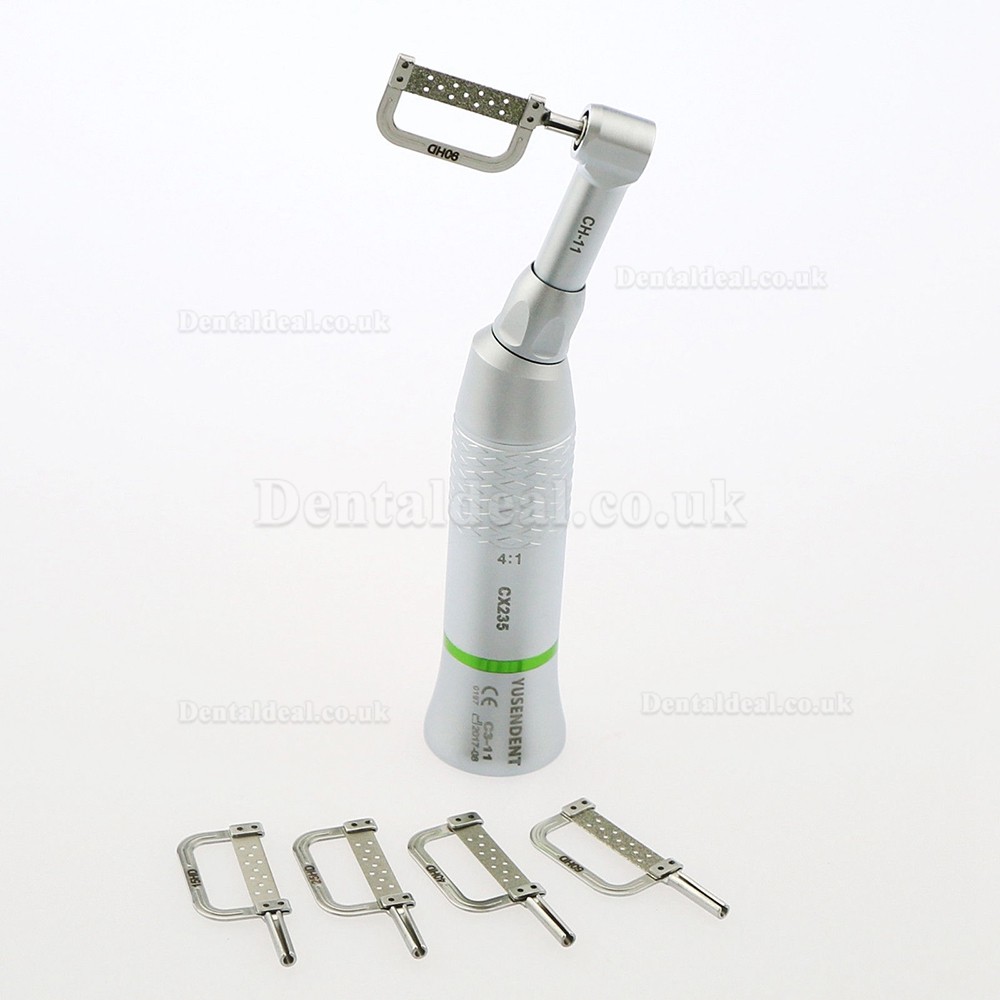 YUSENDNET COXO Dental 4:1 Contra Angle Handpiece Interproximal EVA IPR + 1Pc Striping Bur