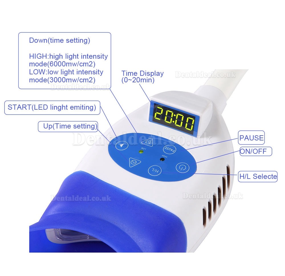 Dental Chair Teeth Whitening Cold LED Light Lamp Bleaching Accelerator Dental Chair Teeth Whitening Cold LED Light Lamp Bleaching Accelerator