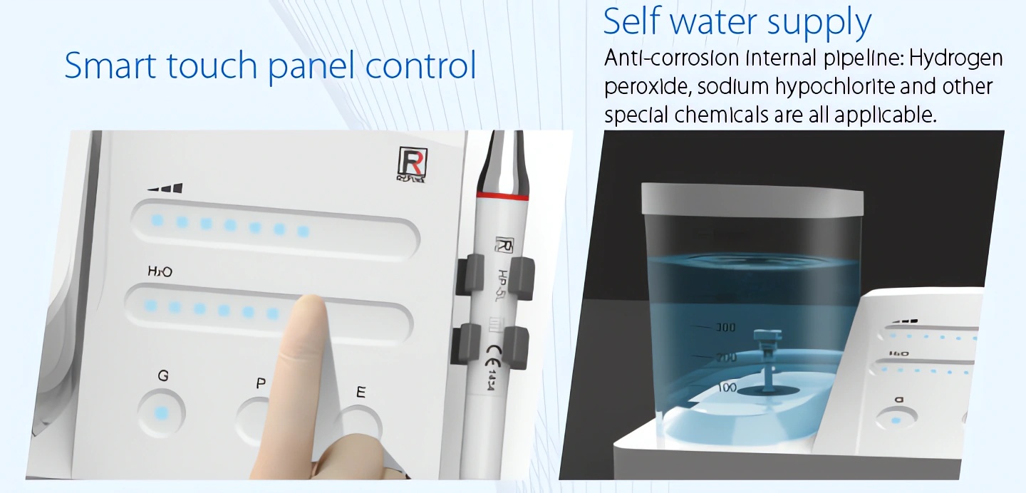 Refine DS7+ Ultrasonic Scaler with Water Bottle & LED Light Fit EMS Scaler Tips