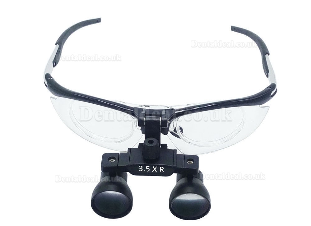 Dental 3.5X Binocular Loupes Magnifier Antifogging Aluminum Frame DY-112