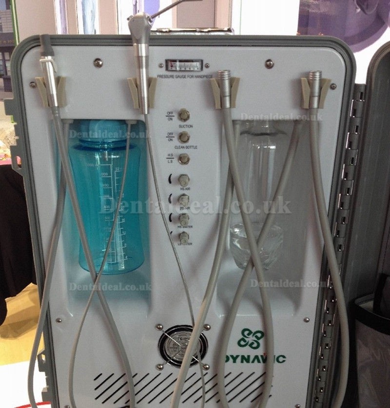 Dynamic DU892 Portable Dental Delivery Unit With Air Compressor w/ 3-way Syringe Dynamic DU892 Portable Dental Delivery Unit With Air Compressor w/ 3-way Syringe