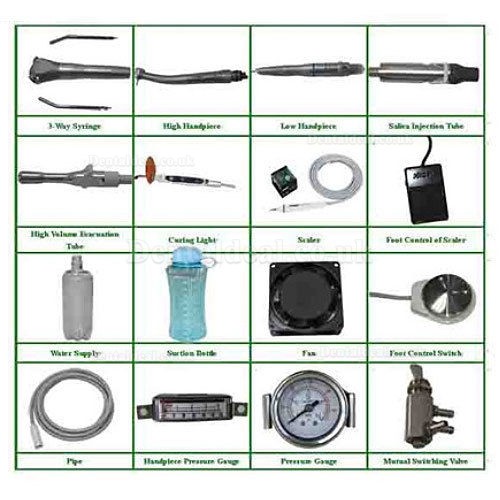 Dynamic® DU895A Portable Dental Turbine Unit (Suction +Air compressor + 3-way Syringe) Dynamic® DU895A Portable Dental Turbine Unit (Suction +Air compressor + 3-way Syringe)
