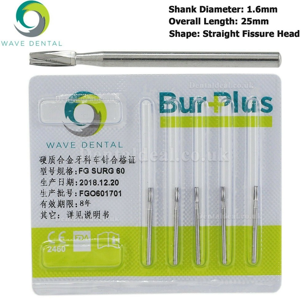 10Pcs FG Surgical Length 60 Burs Dental Friction Grip Straight Fissure Head (cylindrical) Carbide Burs 10Pcs FG Surgical Length 60 Burs Dental Friction Grip Straight Fissure Head (cylindrical) Carbide Burs