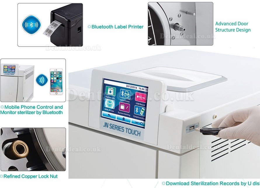Getidy® JN-18/23 Dental Autoclave Sterilizer Class B 18L/23L Getidy® JN-18/23 Dental Autoclave Sterilizer Class B 18L/23L