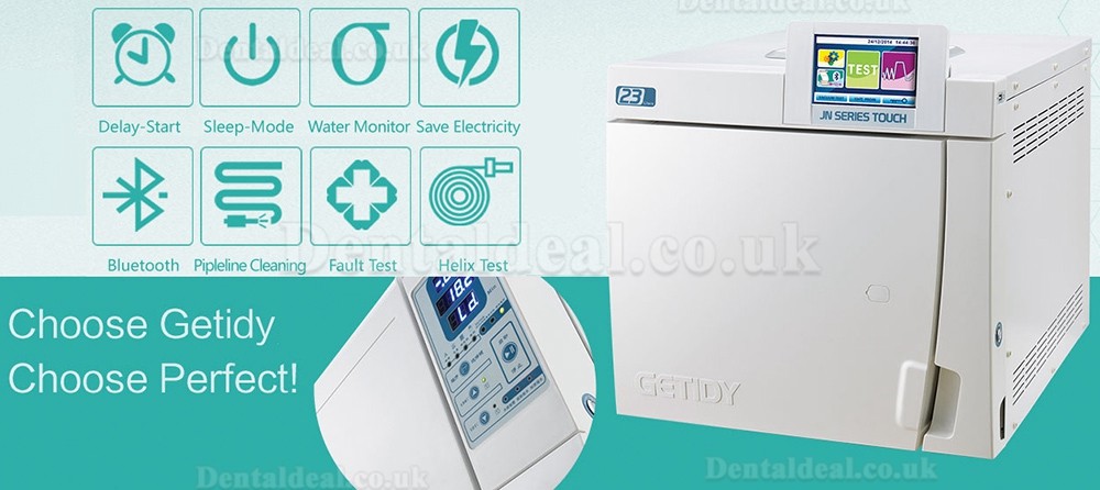 Getidy® JN-18/23 Dental Autoclave Sterilizer Class B 18L/23L Getidy® JN-18/23 Dental Autoclave Sterilizer Class B 18L/23L