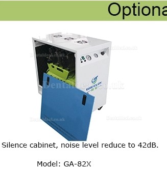Greeloy® GA-82 Dental Oilless Air Compressor Double Motor Greeloy® GA-82 Dental Oilless Air Compressor Double Motor