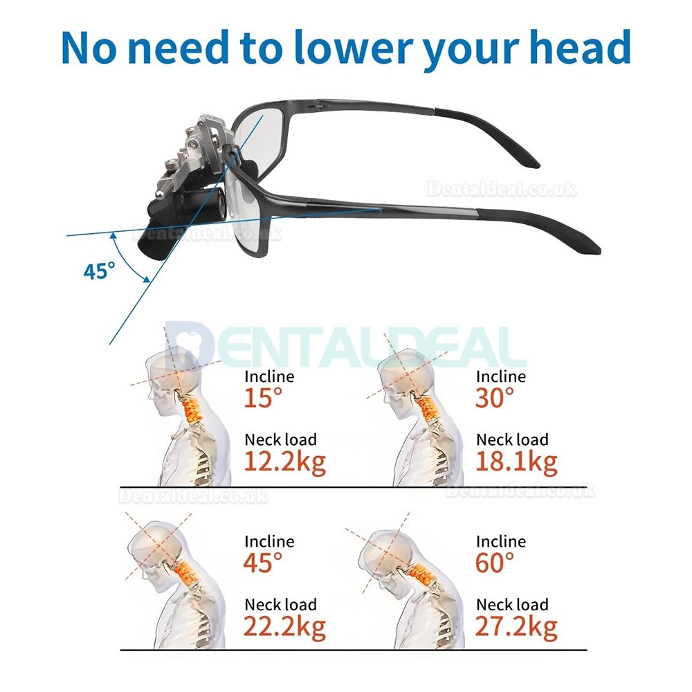 4.0X / 5.0X / 6.0X 350-450mm Ergonomic Ergo Loupe Flip-Up Dental Loupe