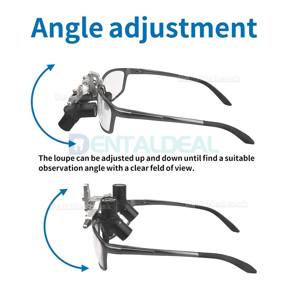 4.0X/ 5.0X /6.0X  350-450mm Flip-Up Ergonomic Dental 48° Ergo Loupe with 5W Headlight