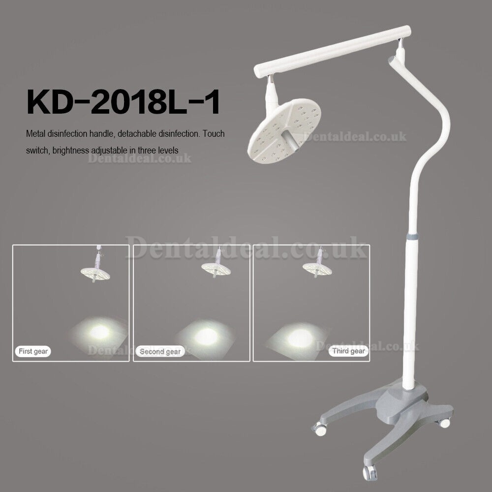 KWS KD-2018L-1 Mobile Dental Surgical LED Light Shadowless Exam Lamp Touch Switch