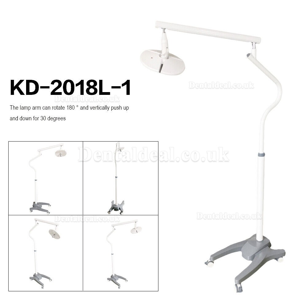 KWS KD-2018L-1 Mobile Dental Surgical LED Light Shadowless Exam Lamp Touch Switch