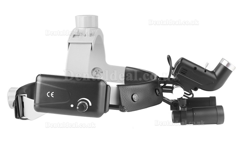 4.0X/5.0X/6.0X/8.0X-R Dental Medical Surgical Magnifying Loupe + Headband 5W LED Headlight