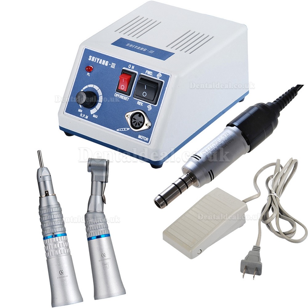 SHIYANG N3S Micro Motor S05 Handpiece Contra Angle + Straight + Air Motor Kit