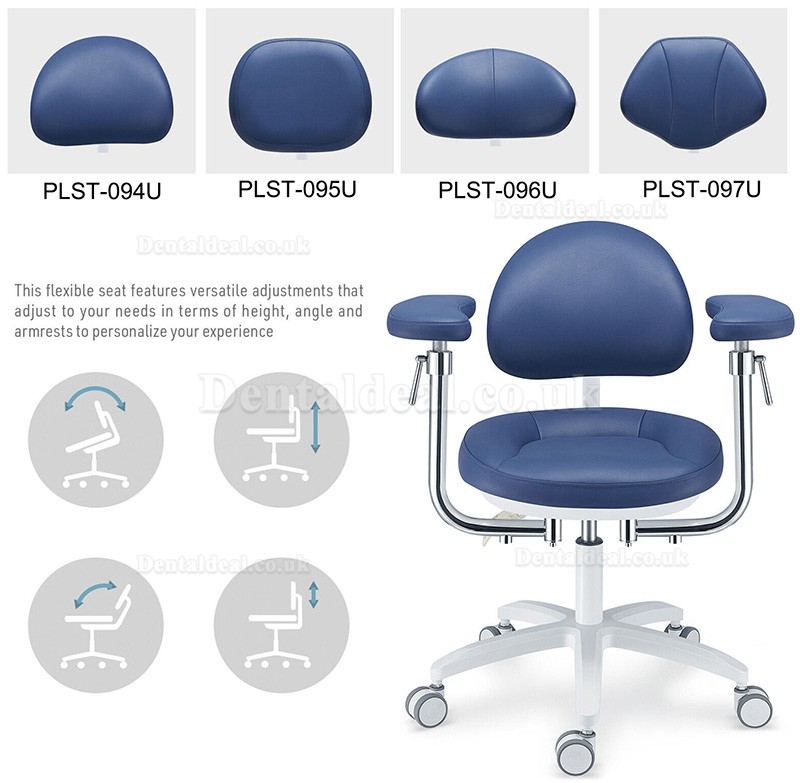 PLST-09 Series Ergonomic Dental Microscope Stool Dentist Operator Assistant Surgeon Stool with Amrest PLST-09 Series Ergonomic Dental Microscope Stool Dentist Operator Assistant Surgeon Stool with Amrest