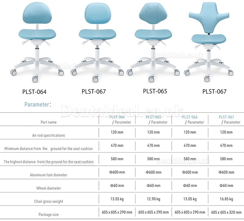 PLST-06 Series Adjustable Ergonomic Dental Stools Dentsit Operator Assistant Hygienist Chair PLST-06 Series Adjustable Ergonomic Dental Stools Dentsit Operator Assistant Hygienist Chair