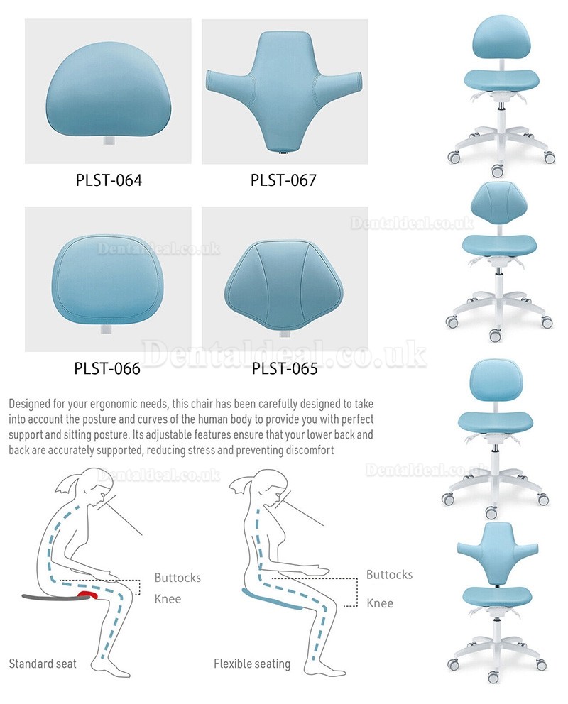 PLST-06 Series Adjustable Ergonomic Dental Stools Dentsit Operator Assistant Hygienist Chair PLST-06 Series Adjustable Ergonomic Dental Stools Dentsit Operator Assistant Hygienist Chair