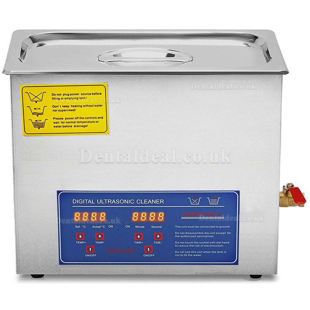 15L Ultrasonic Cleaner Machine Industry Heated Heater w/Timer Stainless Steel PS-60A