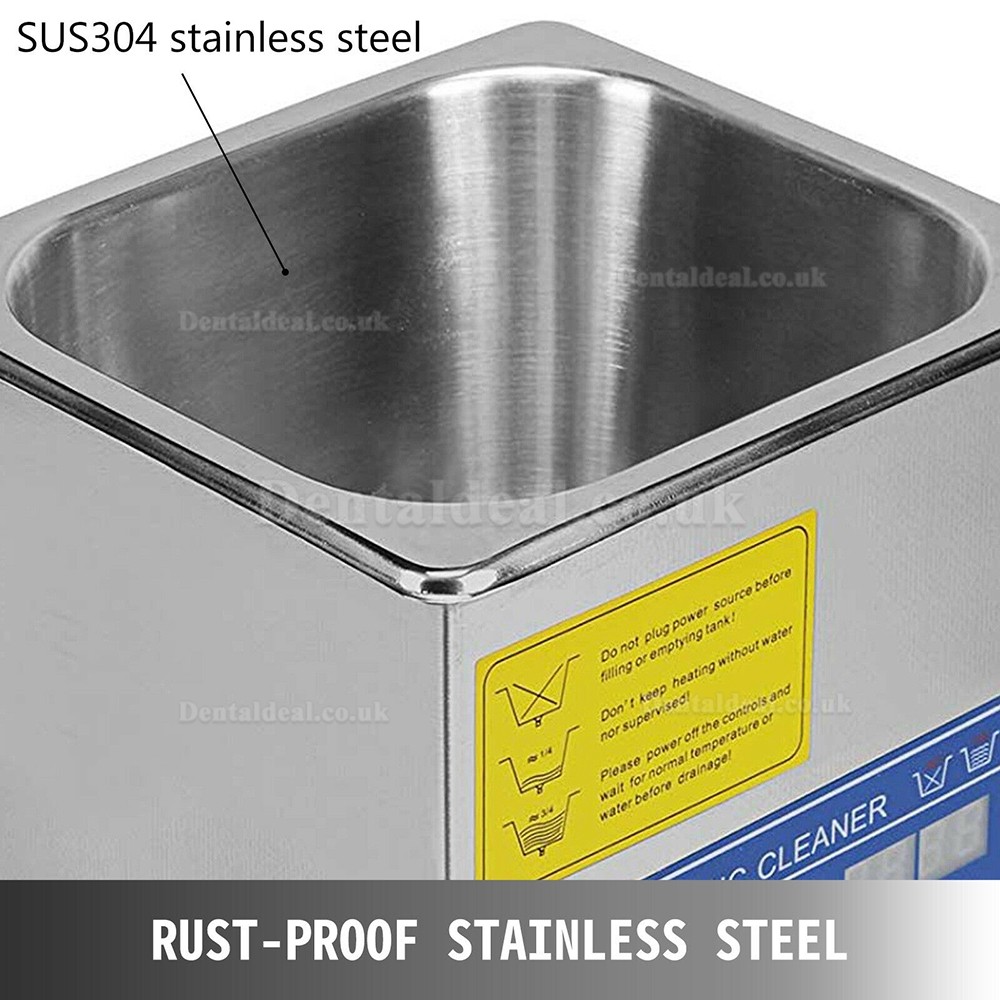 15L Ultrasonic Cleaner Machine Industry Heated Heater w/Timer Stainless Steel PS-60A