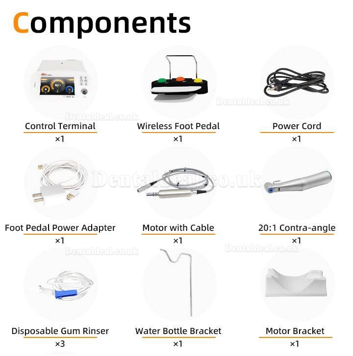 Pluspower®Ai-S-Pro Dental Implant Surgery Machine Brushless Motor with 20:1 Contra-angle