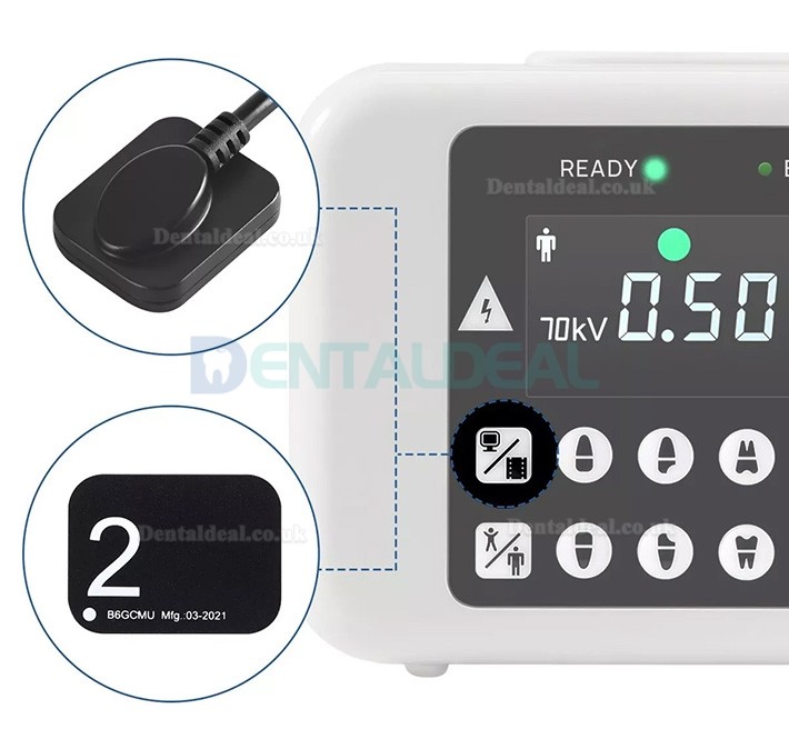 Handheld Portable Dental X-Ray Camera System with RVG Intraoral Sensor Kit 