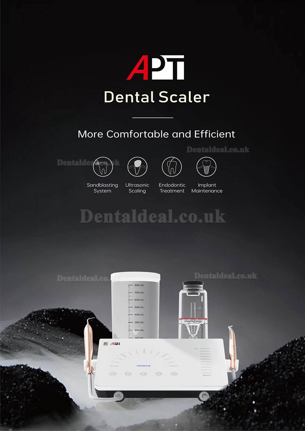 Refine APT Dental Ultrasonic Scaler Prophy Air Polisher Woodpecker PT-A/EMS Air-Flow Master