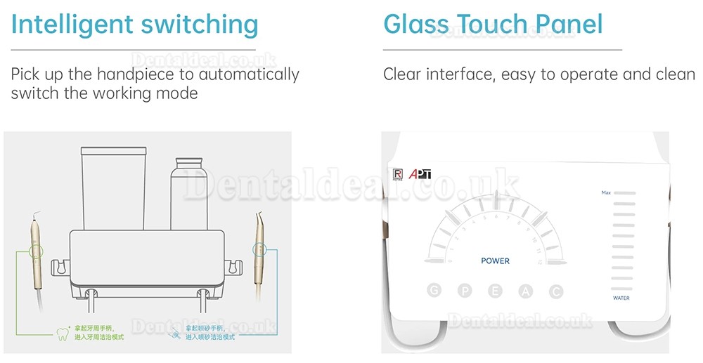Refine APT Dental Ultrasonic Scaler Prophy Air Polisher Woodpecker PT-A/EMS Air-Flow Master
