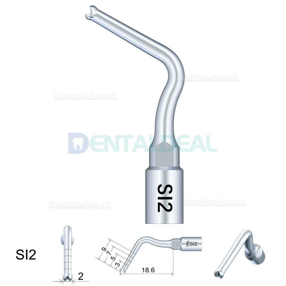 6Pcs/Set Woodpecker Implant Preparation Tips SL1 SI2 SI5 SI7 S18 S19