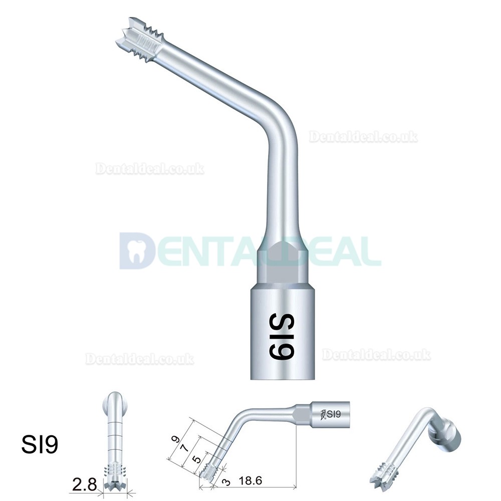 6Pcs/Set Woodpecker Implant Preparation Tips SL1 SI2 SI5 SI7 S18 S19