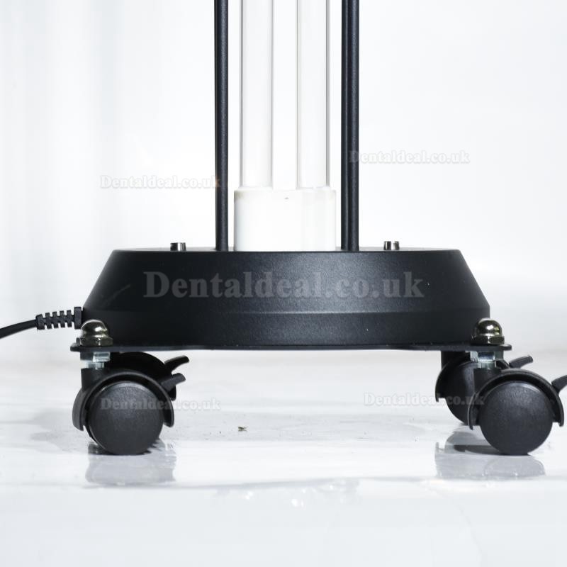 150W Commercial UV Light Sanitizer Mobile Ultraviolet Trolley Germicidal Lamp UVC Room Sterilizer with Radar Sensors